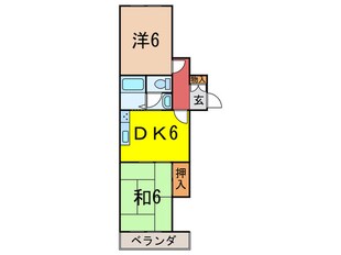 ハイツ高丸の物件間取画像